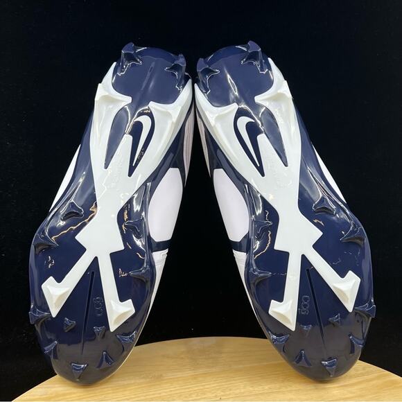 New Men\'s Nike Alpha Menace Pro 3 Football Cleats White Blue CT6649-108 Size 10 main image 7